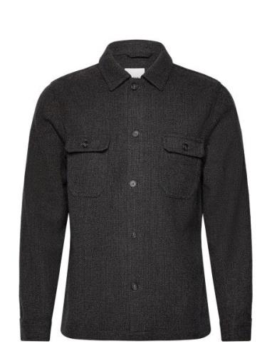 Textured Overshirt Grey Lindbergh