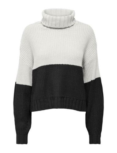 Onlbibba Ls Rollneck Cc Knt White ONLY