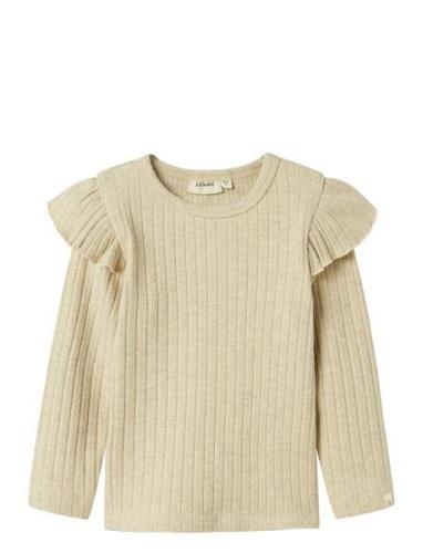 Nmfniva Kio Ls Slim Top Lil Beige Lil'Atelier