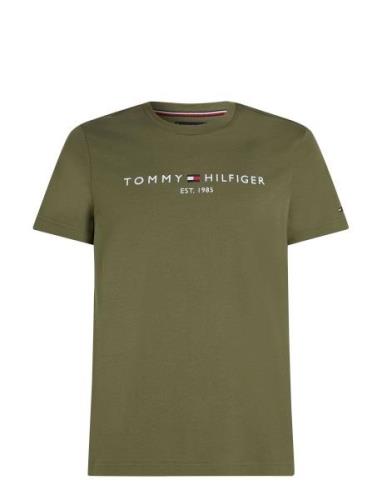 Tommy Logo Tee Green Tommy Hilfiger