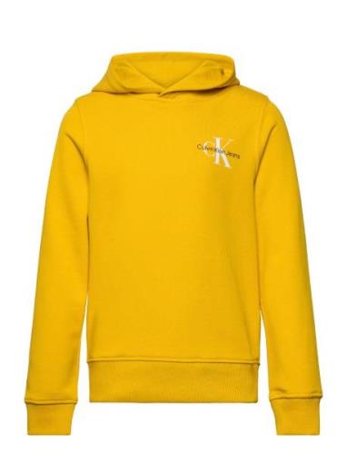 Small Monogram Hoodie Yellow Calvin Klein