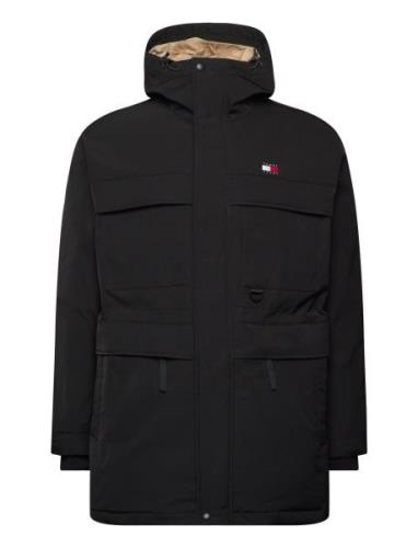 Tjm Tech Canvas Parka Black Tommy Jeans