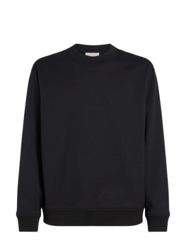 Logo Tape Crew Neck Black Calvin Klein Jeans