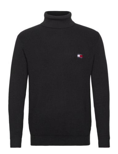 Tjm Slim Xs Badge Rollneck Black Tommy Jeans