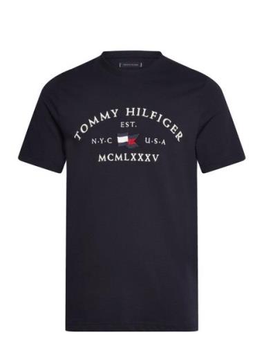 Nautical Arch Tee Black Tommy Hilfiger