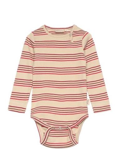 Body L/S Modal Multi Striped Pink Petit Piao