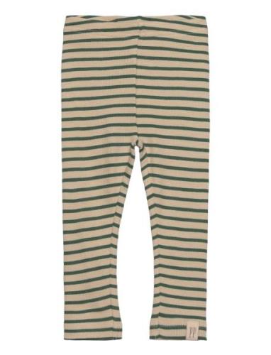 Legging Modal Striped Green Petit Piao