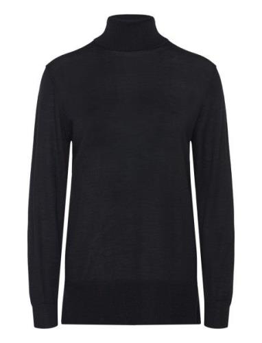 Charlenebbroll Neck Knit Black Bruuns Bazaar