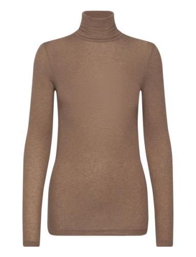 Angelabb Roll Neck Brown Bruuns Bazaar