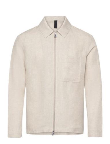 Julius Linen Overshirt Beige J. Lindeberg