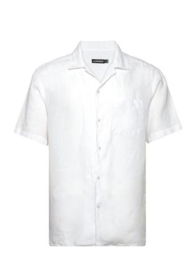 Elio Linen Melange Shirt White J. Lindeberg