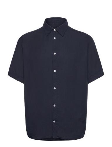 Reg Ss Light Tencel Shirt Navy J. Lindeberg