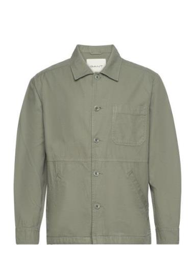 Gmnt Dyed Overshirt Khaki GANT