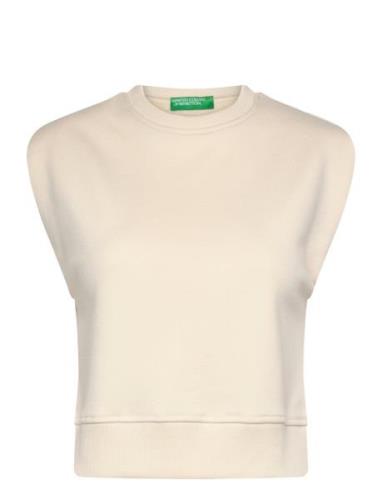 Sleeveless Sweater Beige United Colors Of Benetton