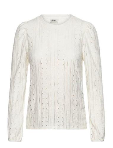 Olmjade L/S Cuff Top Jrs White Only Maternity