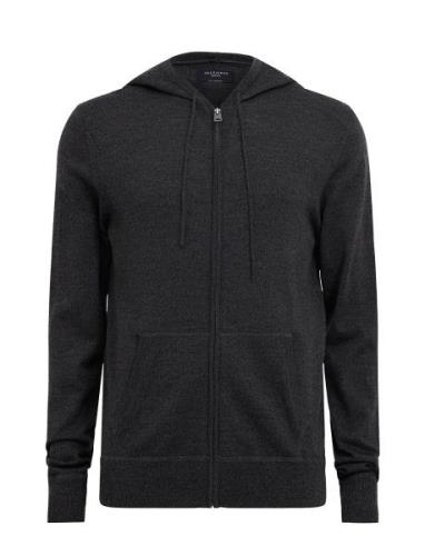 Mode Merino Zip Hoody Grey AllSaints