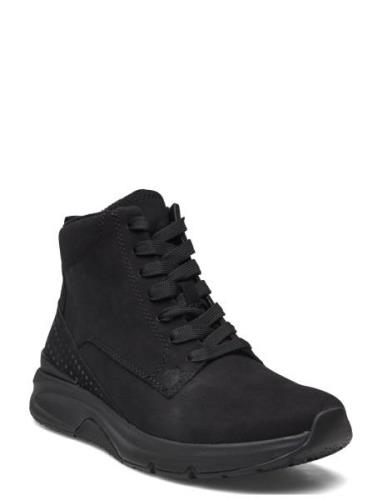 Rollingsoft Laced Ankle Boot Black Gabor