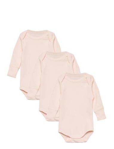 3 Pack Rib Jersey Long Sleeve Body Pink Copenhagen Colors