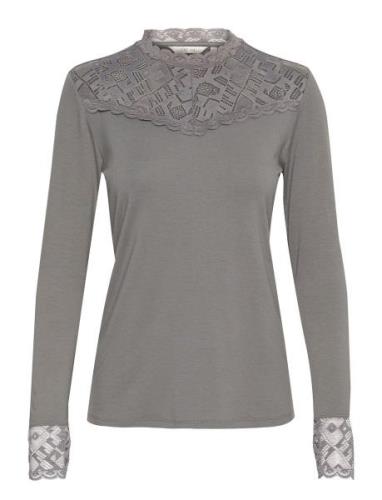 Crtrulla Jersey Blouse Grey Cream