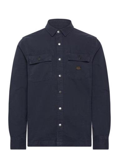 Canvas Workwear Overshirt Navy Superdry