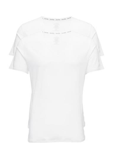 2P S/S V Neck White Calvin Klein