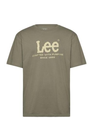 Relaxed Logo Tee Green Lee Jeans