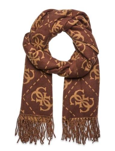 Scarf 70X190 Brown GUESS