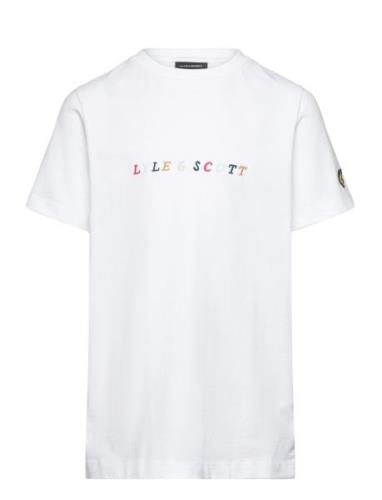 Multi Colour Embroidery T-Shirt White Lyle & Scott