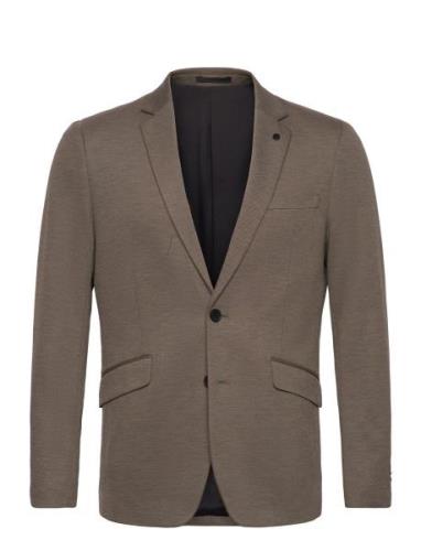 Brendon Jersey Blazer Brown Clean Cut Copenhagen