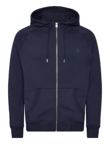 Exeter River Brushed Back Full Zip Hoodie Dark Sapphire/Dark Denim Nav...