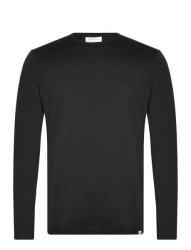 Nørregaard Ls T-Shirt Tonal Black Les Deux