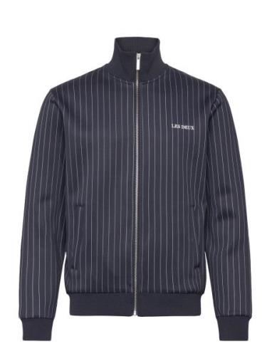 Ballier Pinstripe Track Jacket Navy Les Deux