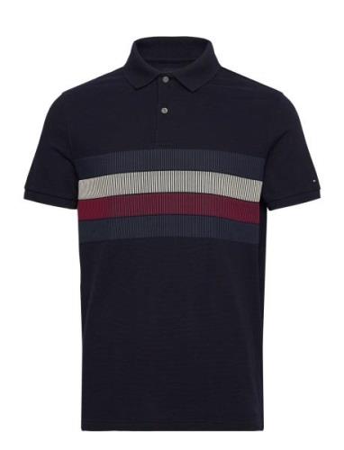 Shadow Global Stripe Reg Polo Navy Tommy Hilfiger