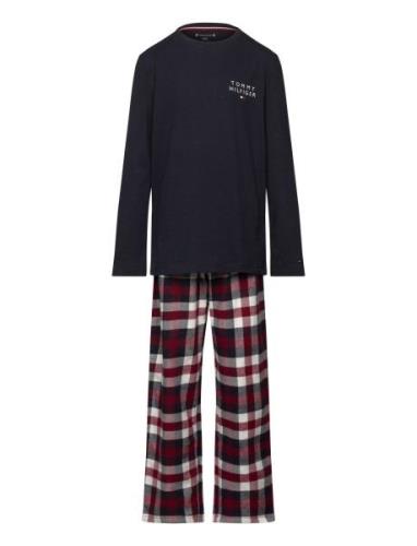 Ls Pj Straight Set Flannel Print Patterned Tommy Hilfiger