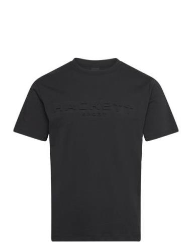 Hs Embossed Tee Black Hackett London