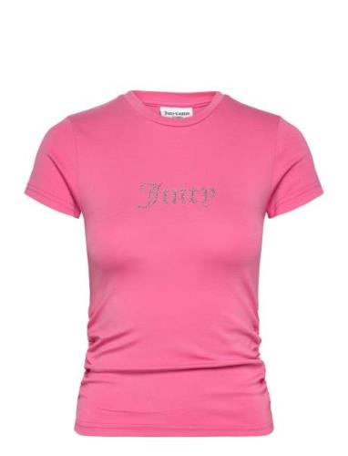 Dot Ruched Tee Pink Juicy Couture