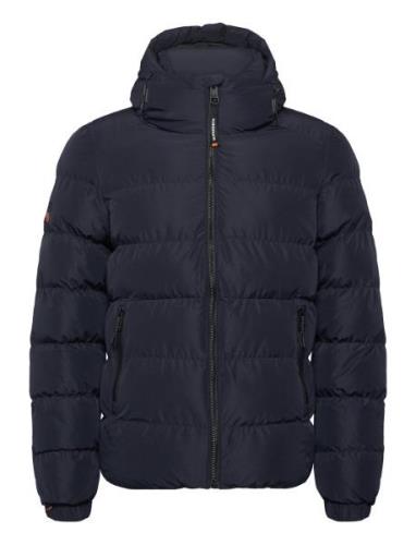 Hooded Sports Puffer Jacket Navy Superdry