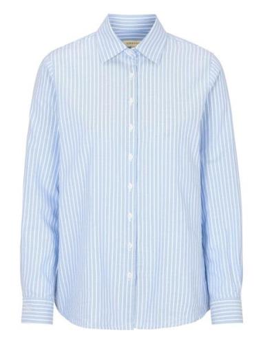 Elsa Striped Oxford Shirt Blue Newhouse