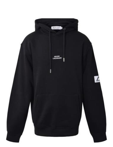 Hoodie W/Label Black Hound