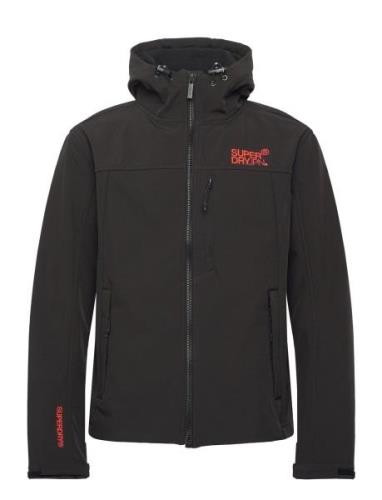 Hooded Soft Shell Trekker Jkt Black Superdry