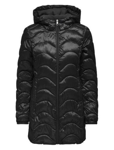 Carvega Wave Quilted Coat Otw Black ONLY Carmakoma