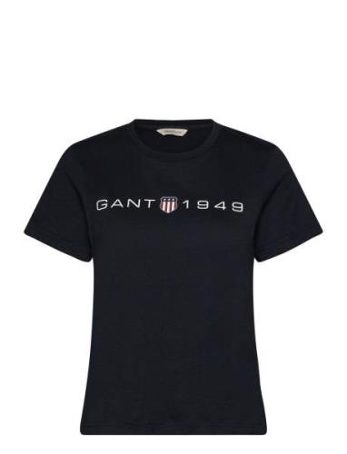 Reg Printed Graphic T-Shirt Black GANT