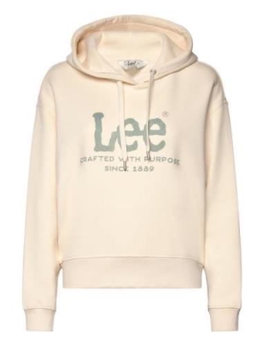 Logo Hoodie Cream Lee Jeans