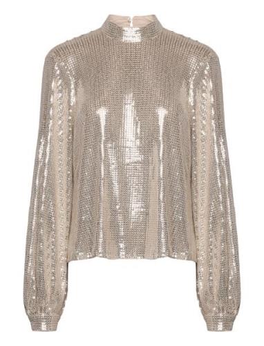 Maia Sequin Blouse Gold Twist & Tango