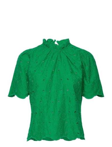 Blouse Emma Embroidery Anglais Green Lindex