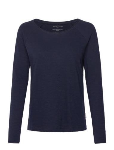 T-Shirt Raglan Sleeve Navy Tom Tailor