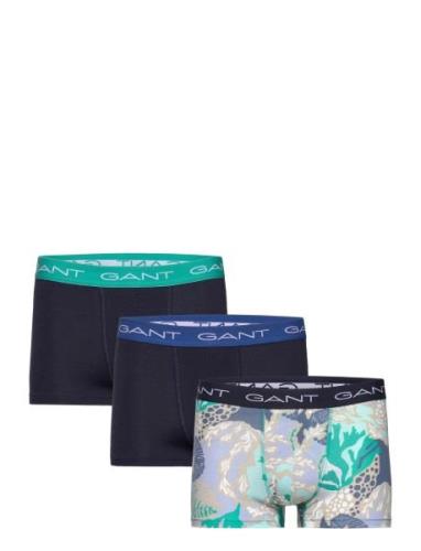 Sea Print Trunk 3-Pack Navy GANT