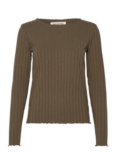 T-Shirt Long Sleeve Brown Sofie Schnoor