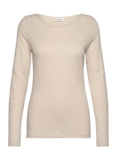 T-Shirts Long Sleeve Cream Marc O'Polo