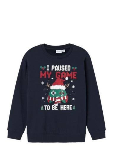 Nkmvismas Ls Nreg Sweat Bru Navy Name It